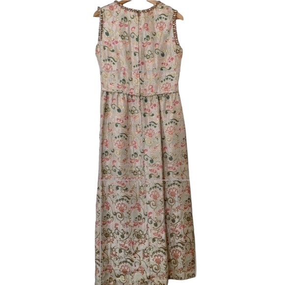 VTG 1950’s Porter’s Madison Ave at 62nd Street Brocade Rhinestone Party Dress - Picture 3 of 15